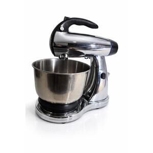 Silver Sunbeam Mixmaster Stand Mixer Model 12 Speed Bowls Attachments Tested